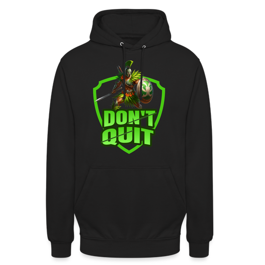 Do It & Don't Quit Spartaner Unisex Hoodie - Schwarz