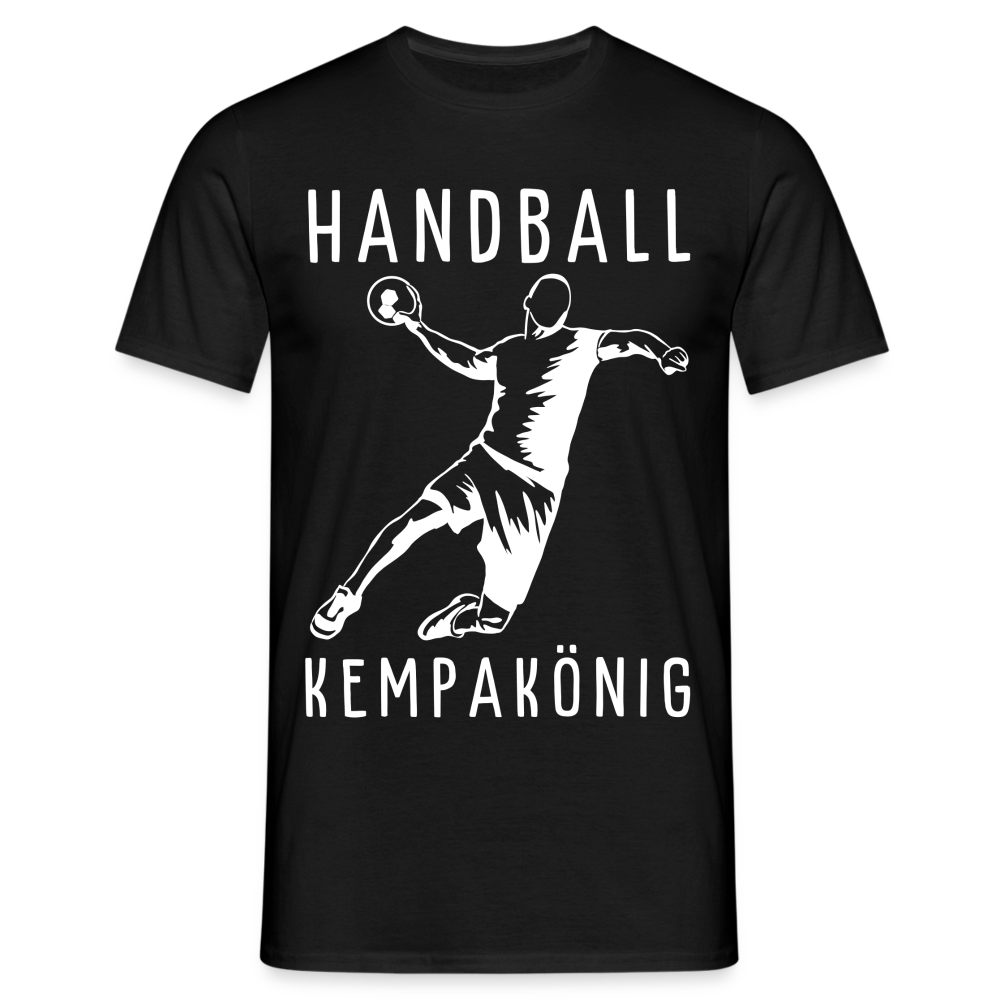 Handball Kempakönig Handballer Spruch Herren T-Shirt - Schwarz