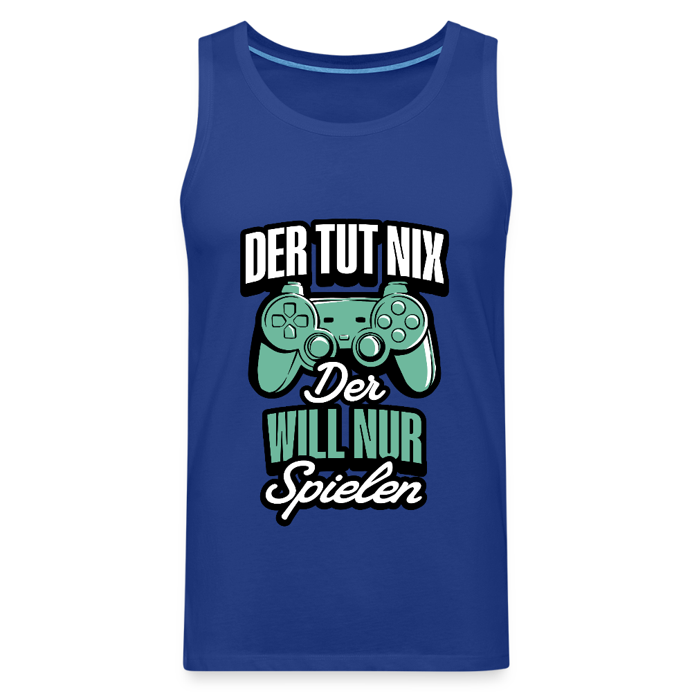 Der tut nix der will nur Spielen Gamer Herren Premium Tank Top - Königsblau