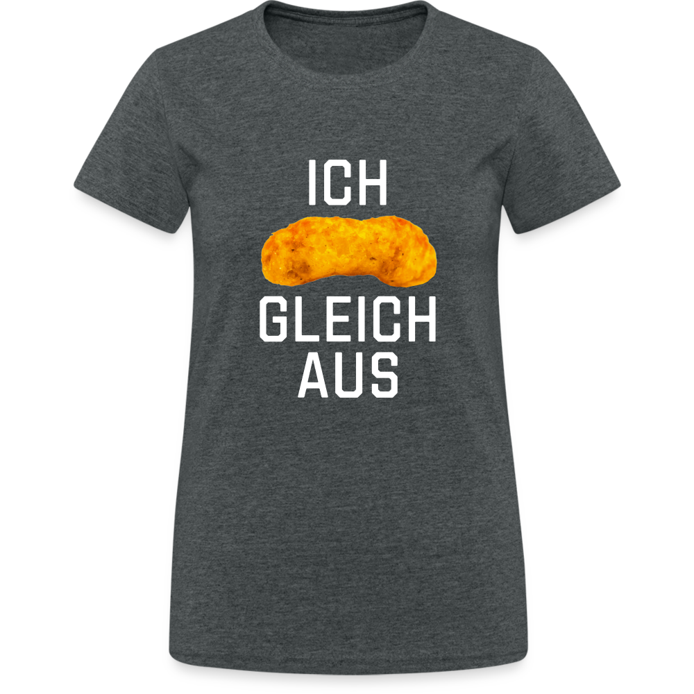 Ich Flipp gleich aus Damen T-Shirt - Dunkelgrau meliert