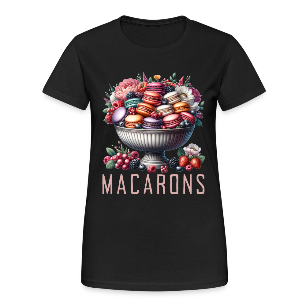 Macarons in einer Schale Damen T-Shirt - Schwarz