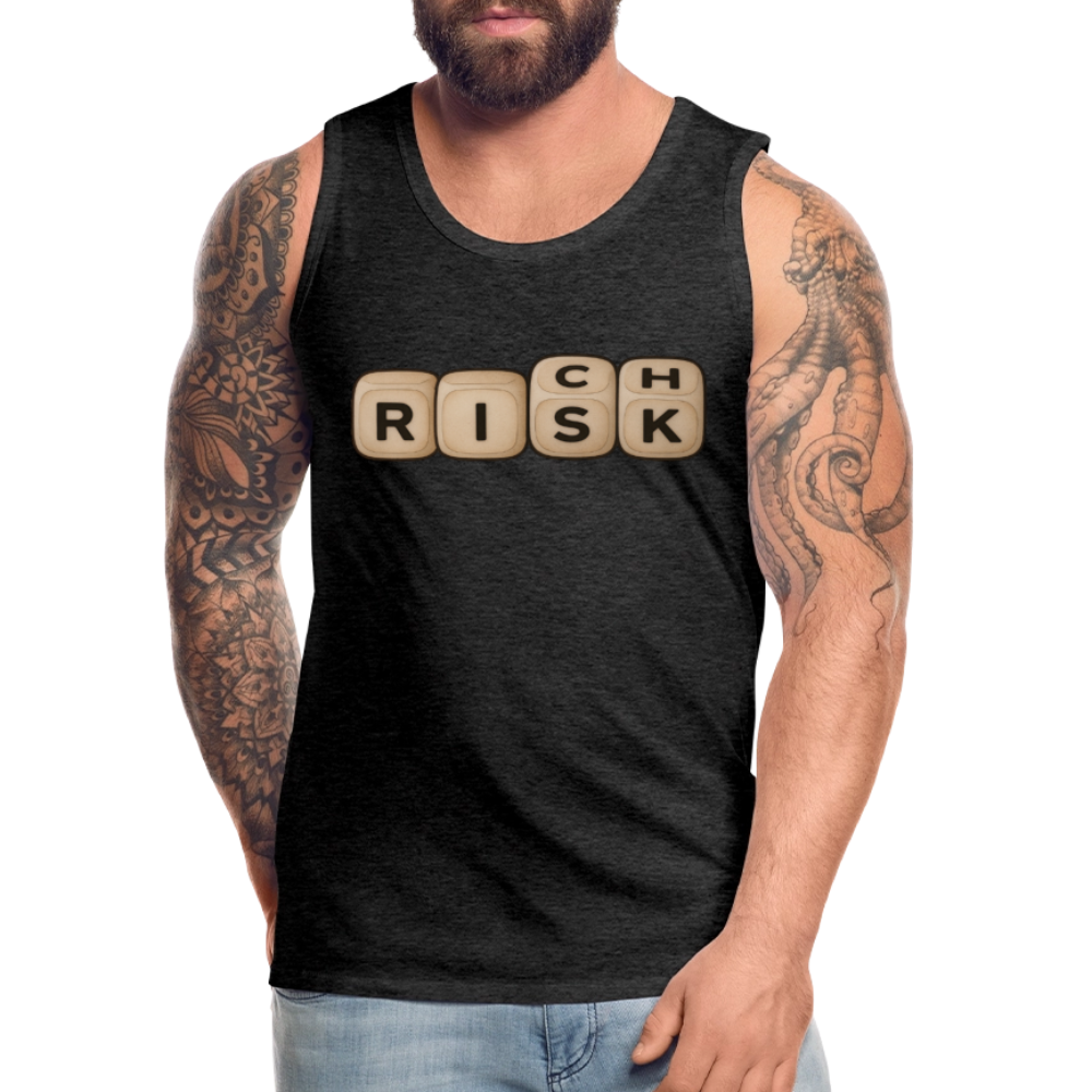 Risk Rich Würfel | Risiko für Reichtum Herren Premium Tank Top - Anthrazit