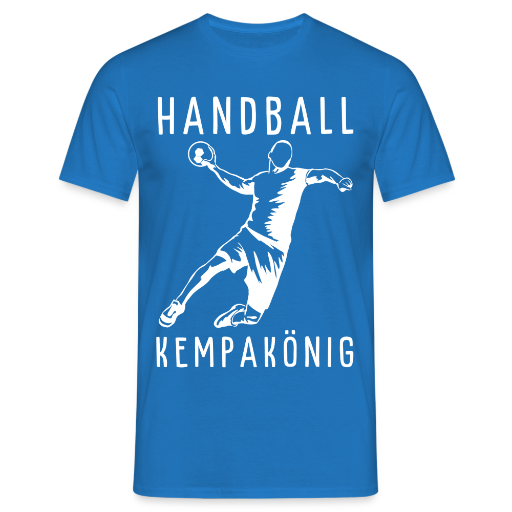 Handball Kempakönig Handballer Spruch Herren T-Shirt - Royalblau