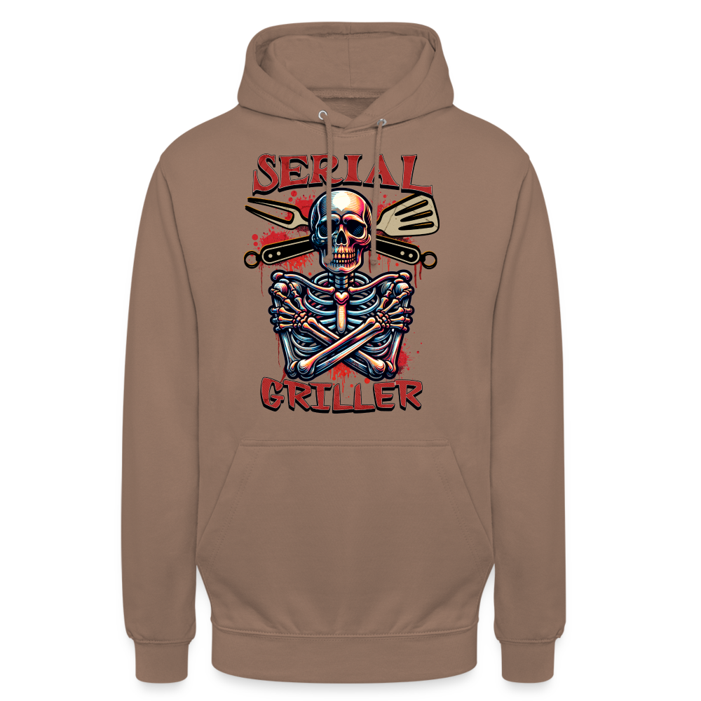 Serial Griller Skull Unisex Hoodie - Mokka