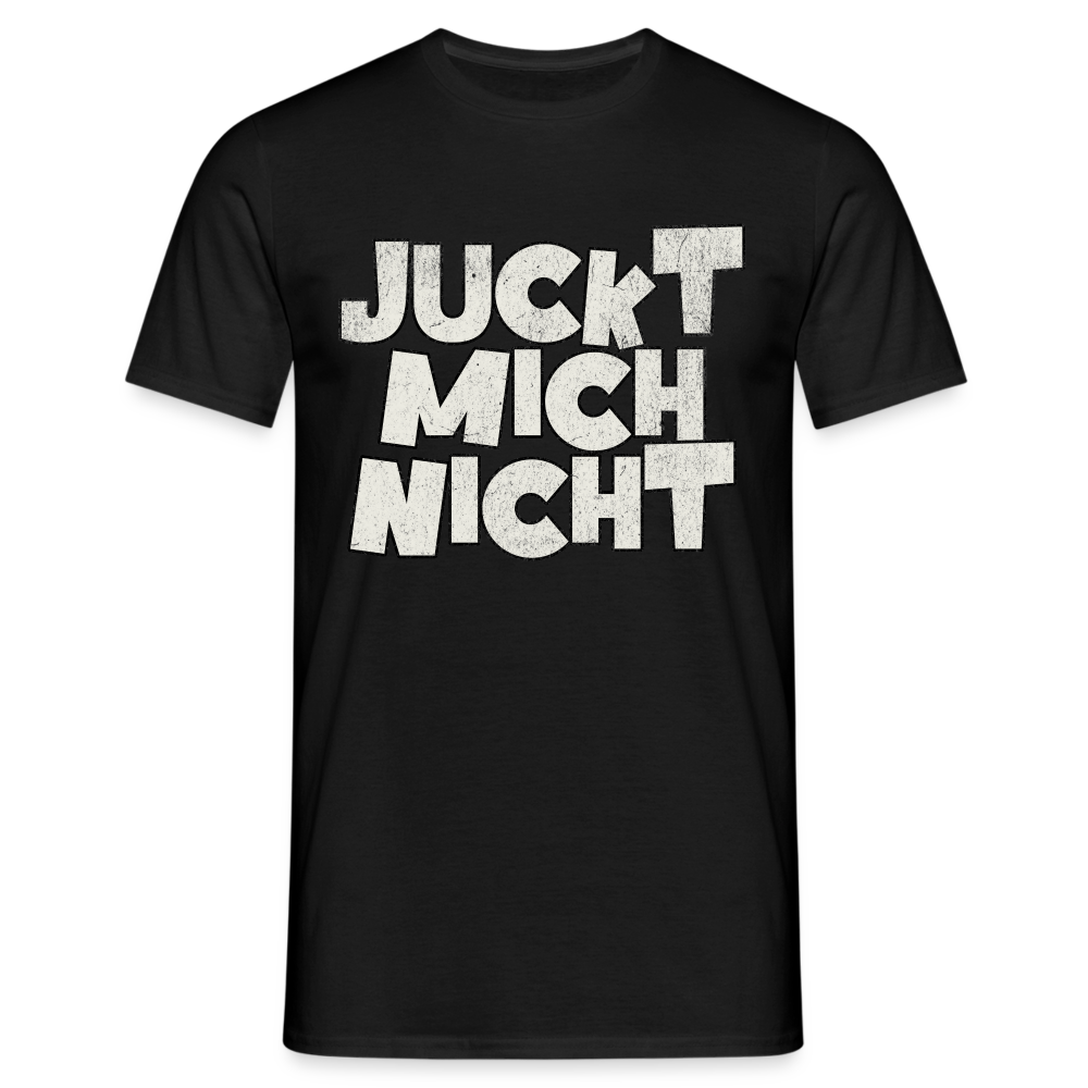 Juckt mich nicht Herren T-Shirt - Schwarz