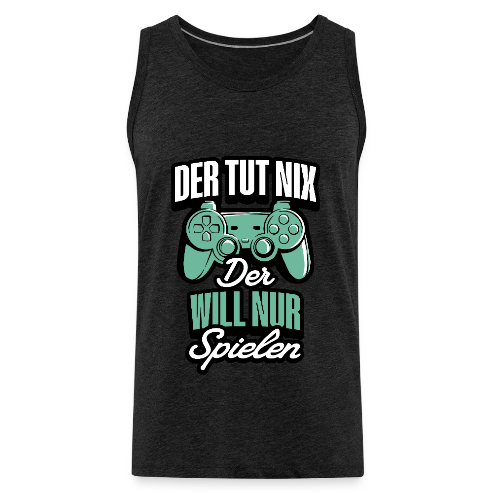 Der tut nix der will nur Spielen Gamer Herren Premium Tank Top - Anthrazit