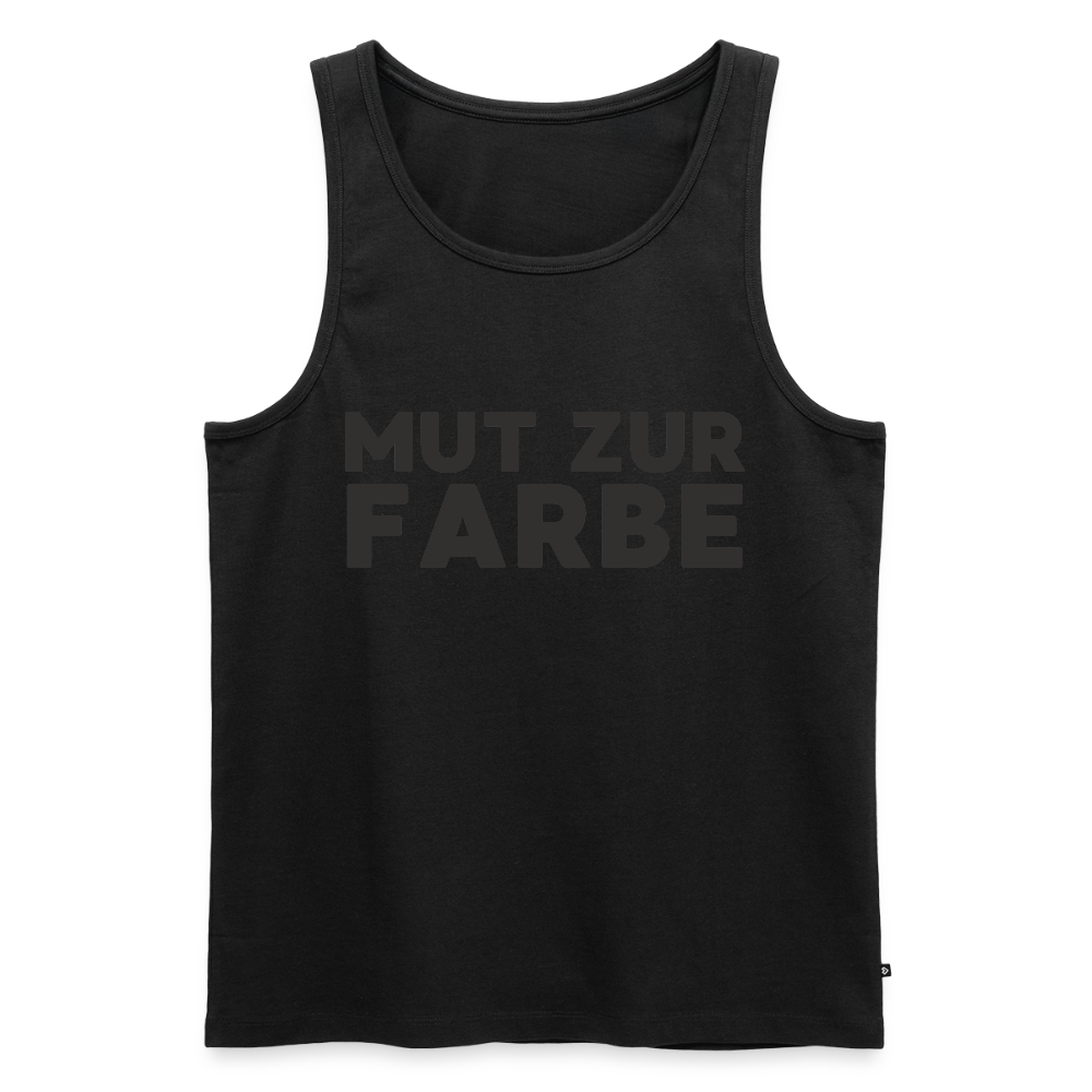 Mut zur Farbe Black Edition Herren Premium Tank Top - Schwarz