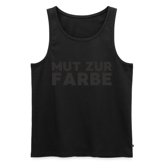 Mut zur Farbe Black Edition Herren Premium Tank Top - Schwarz