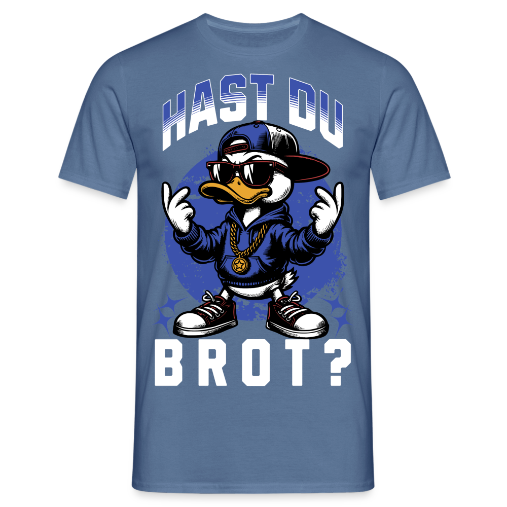 Hast du Brot? Ente Herren T-Shirt - Taubenblau 