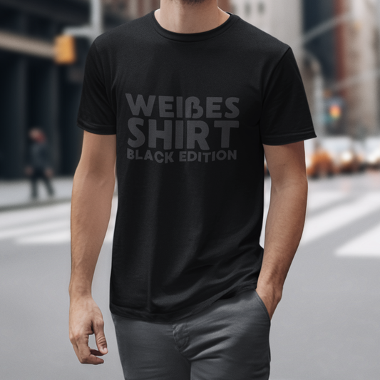 Weißes Shirt Black Edition Herren T-Shirt