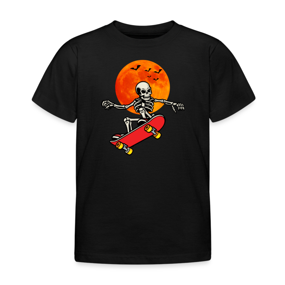 Skelly Skater T-Shirt - Schwarz - Schwarz