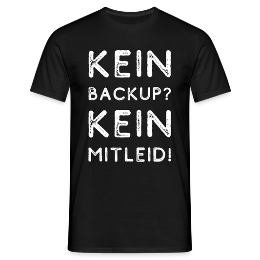 No Backup, No Mercy T-Shirt - Schwarz/Navy - Schwarz