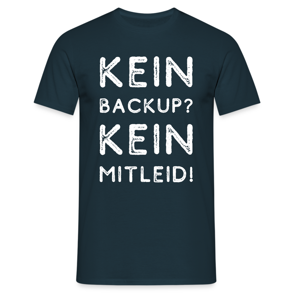 No Backup, No Mercy T-Shirt - Schwarz/Navy - Navy