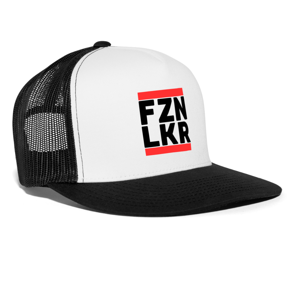 FZN LKR Trucker Cap - Schwarz/Navy/Rot - Weiß/Schwarz