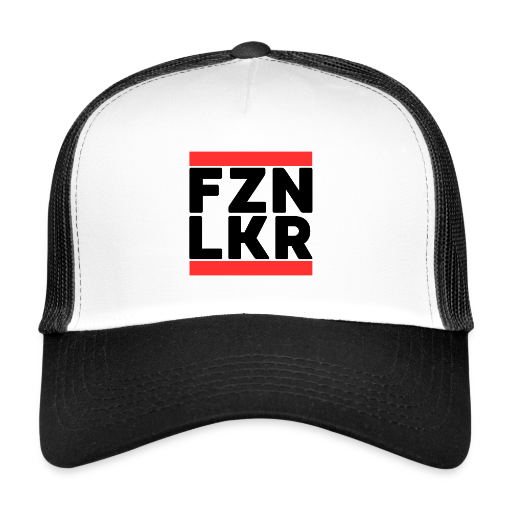 FZN LKR Trucker Cap - Schwarz/Navy/Rot - Weiß/Schwarz