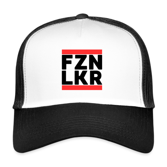 FZN LKR Trucker Cap - Schwarz/Navy/Rot - Weiß/Schwarz