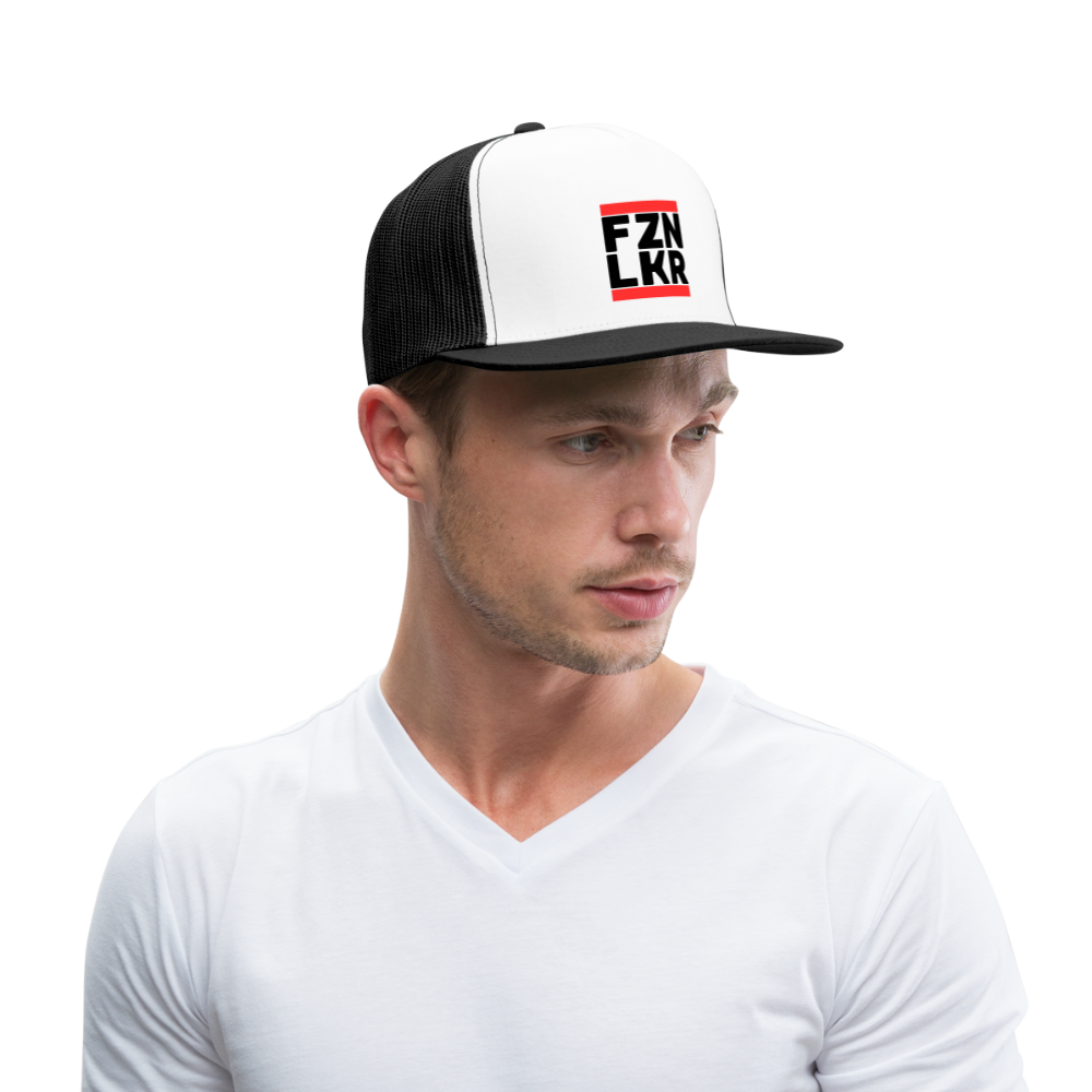 FZN LKR Trucker Cap - Schwarz/Navy/Rot - Weiß/Schwarz