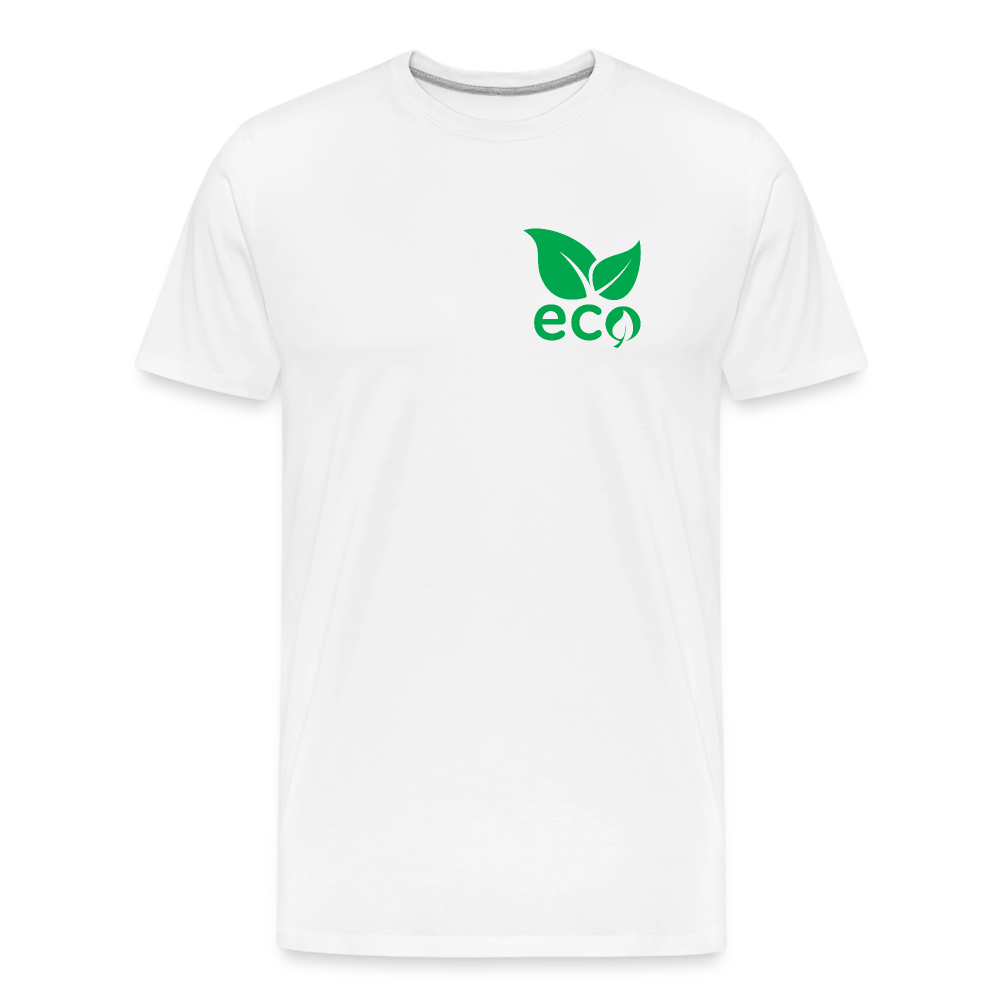 Green Heart Eco Premium T-Shirt - Schwarz/Navy/Weiß - weiß