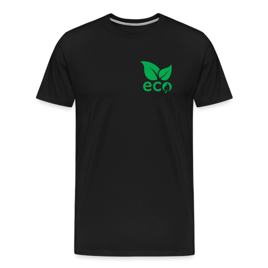 Green Heart Eco Premium T-Shirt - Schwarz/Navy/Weiß - Schwarz