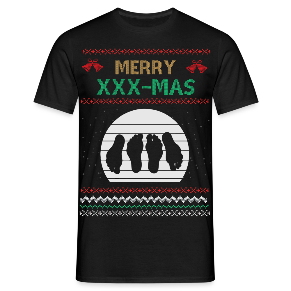 Merry XXX-MAS T-Shirt - Schwarz/Navy - Schwarz