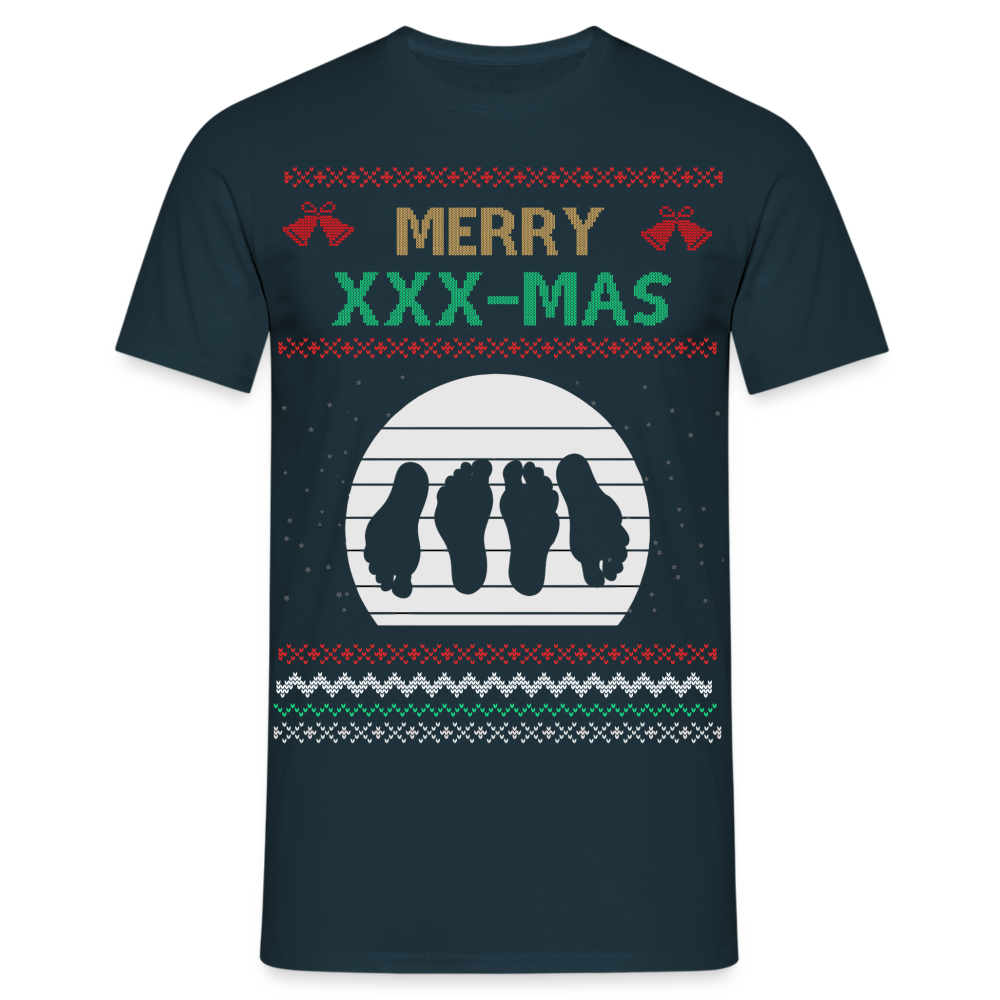 Merry XXX-MAS T-Shirt - Schwarz/Navy - Navy