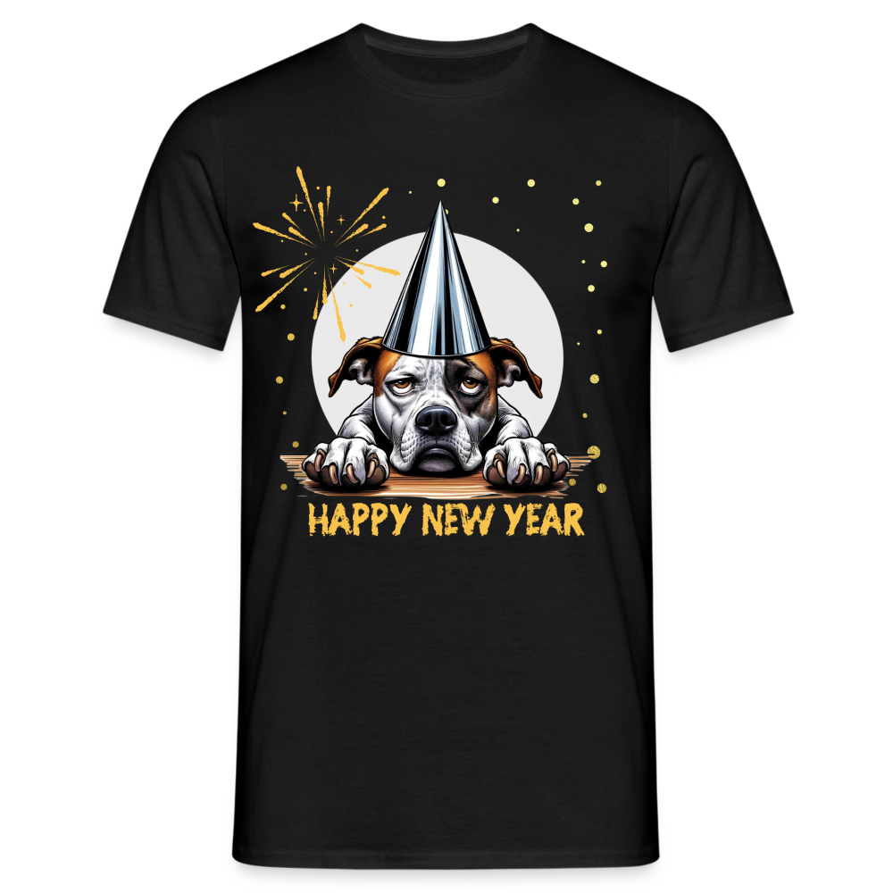 Bored Silvester Dog T-Shirt - Schwarz/Navy/Rot/Blau - Schwarz