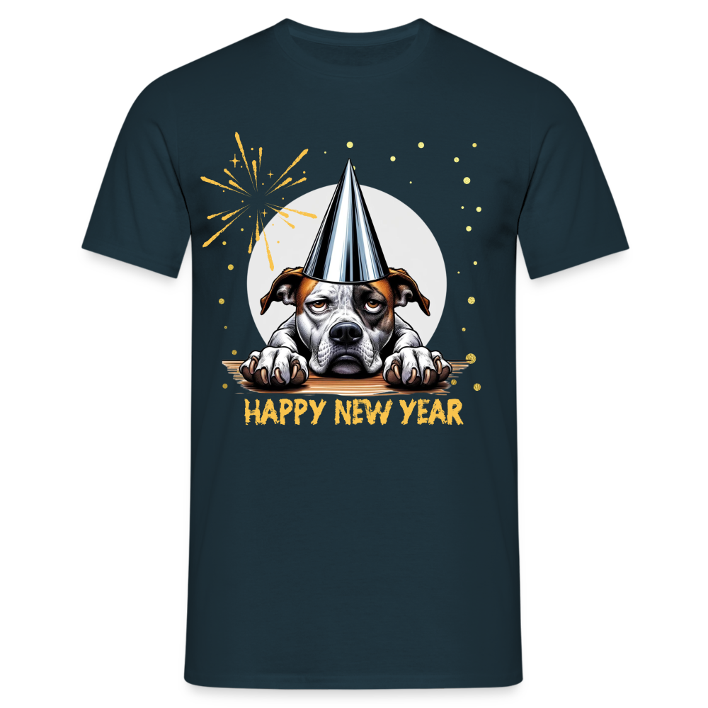 Bored Silvester Dog T-Shirt - Schwarz/Navy/Rot/Blau - Navy