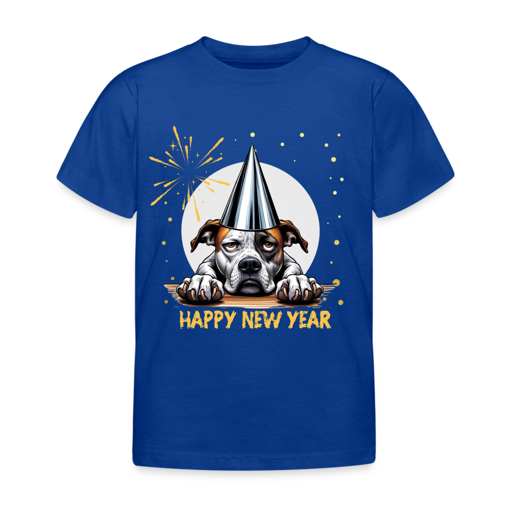 Bored Silvester Dog Kinder T-Shirt - Royalblau