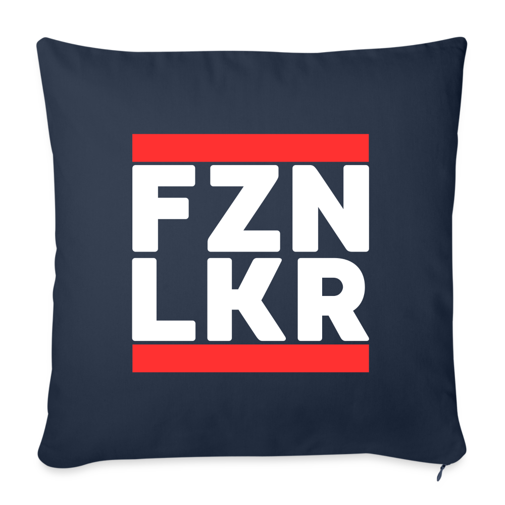 FZN LKR Sofakissen mit Füllung 44 x 44 cm - Navy