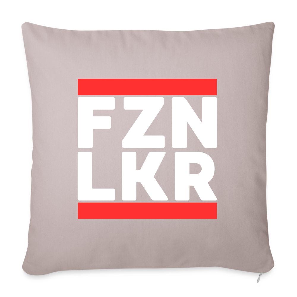 FZN LKR Sofakissen mit Füllung 44 x 44 cm - helles Taupe