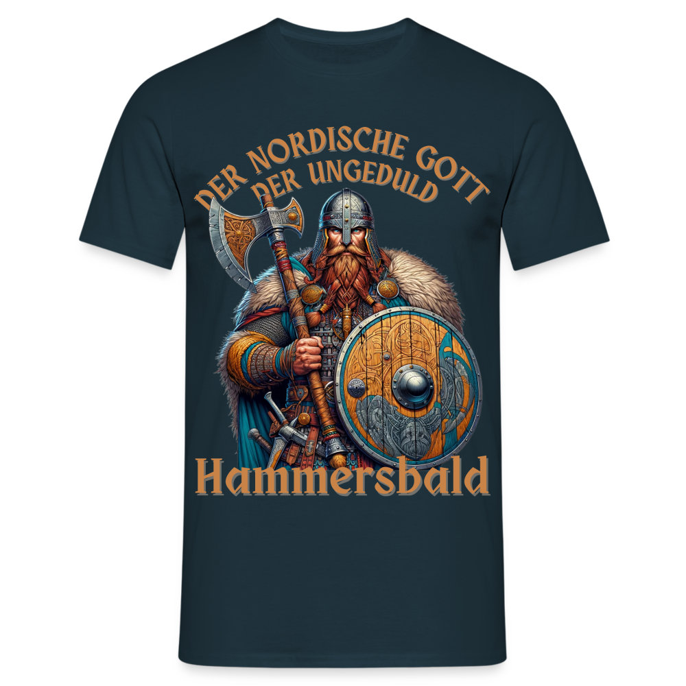 Der Nordische Gott der Ungeduld Hammersbald Herren T-Shirt - Navy