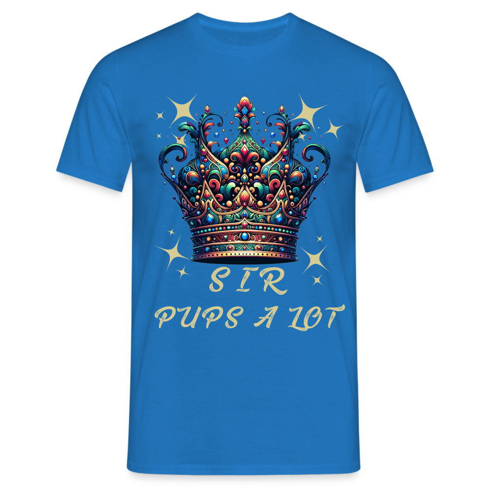 Sir pups a lot Herren T-Shirt - Royalblau