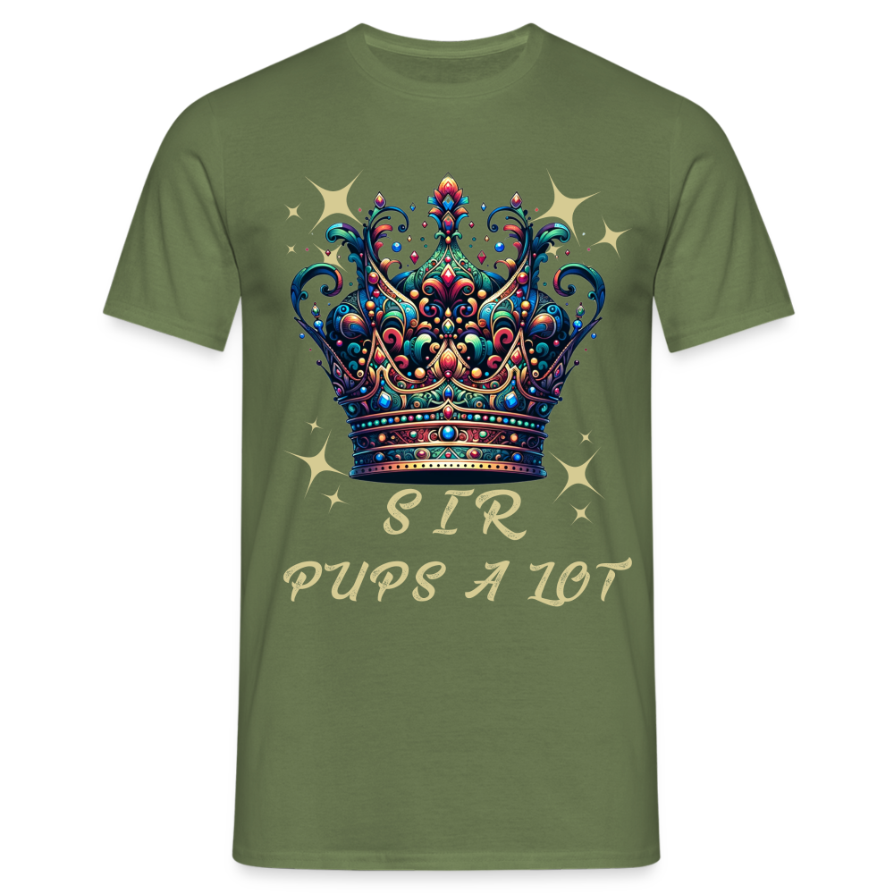 Sir pups a lot Herren T-Shirt - Militärgrün