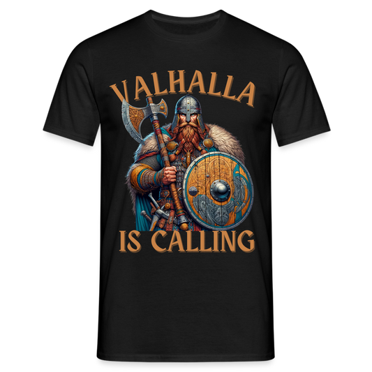 Valhalla is Calling Herren T-Shirt - Schwarz