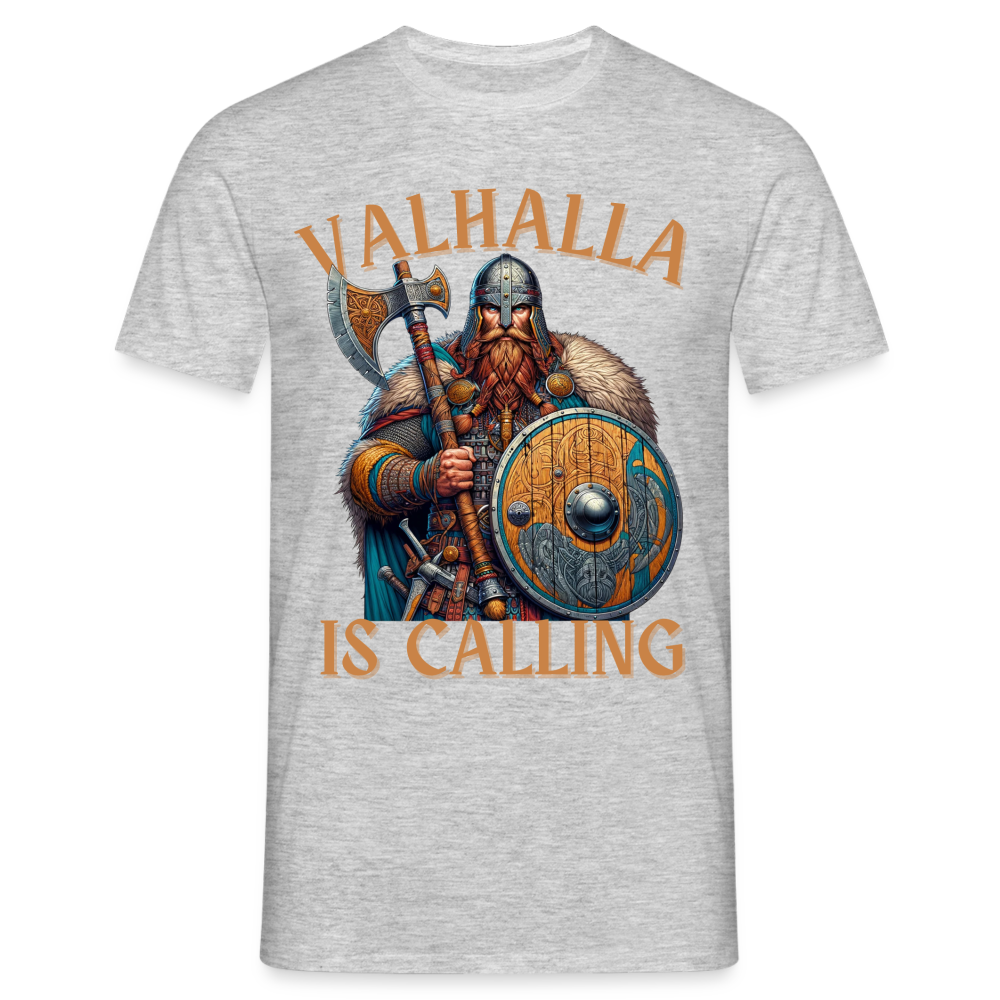 Valhalla is Calling Herren T-Shirt - Grau meliert