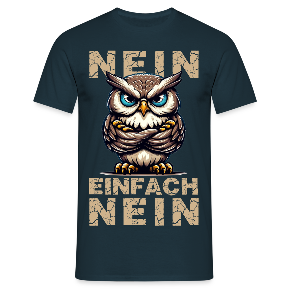 NEIN einfach NEIN Herren T-Shirt - Navy