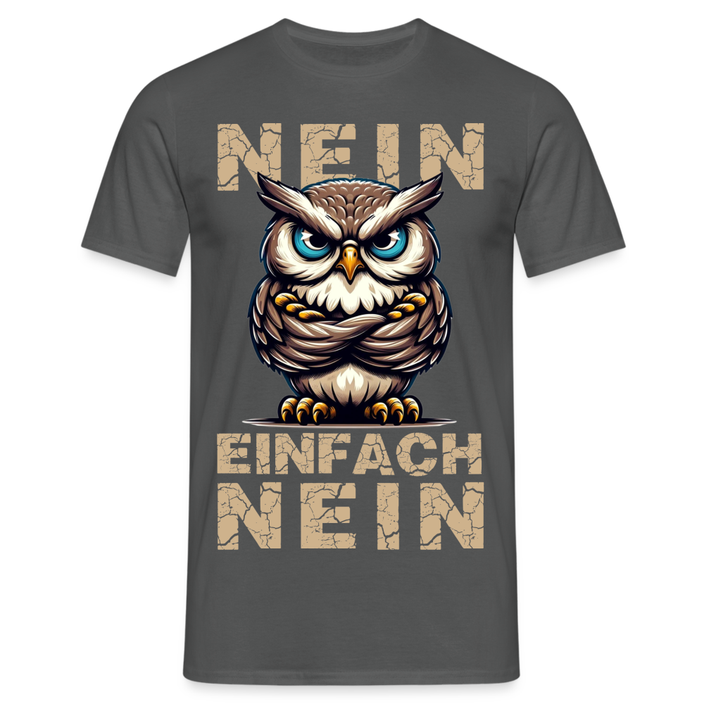 NEIN einfach NEIN Herren T-Shirt - Anthrazit