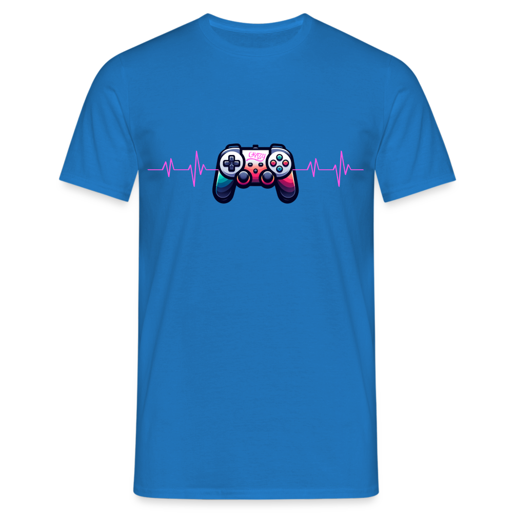 Heartbeat Gaming EKG Herren T-Shirt - Royalblau