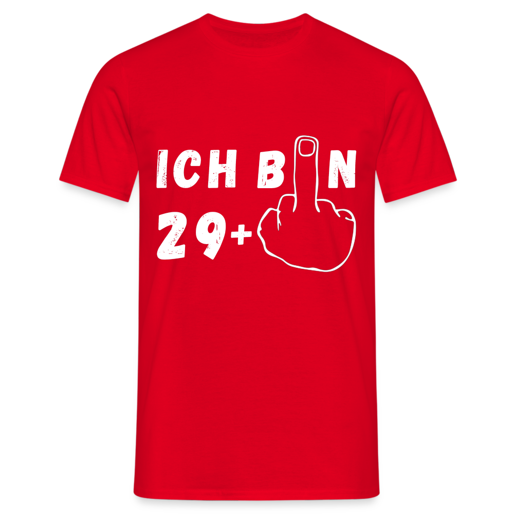 Ich bin 29+ Herren T-Shirt - Rot