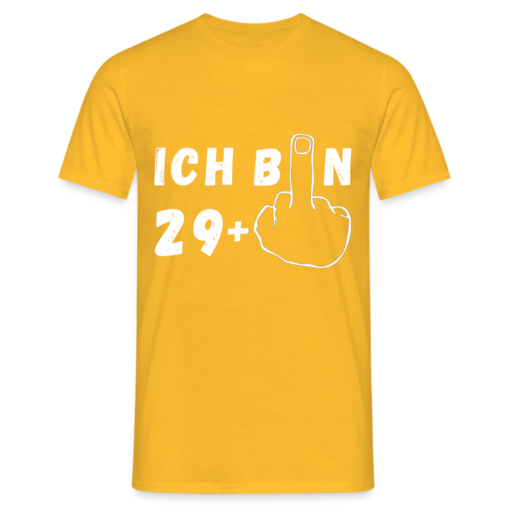 Ich bin 29+ Herren T-Shirt - Gelb