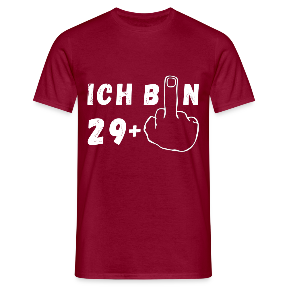 Ich bin 29+ Herren T-Shirt - Ziegelrot