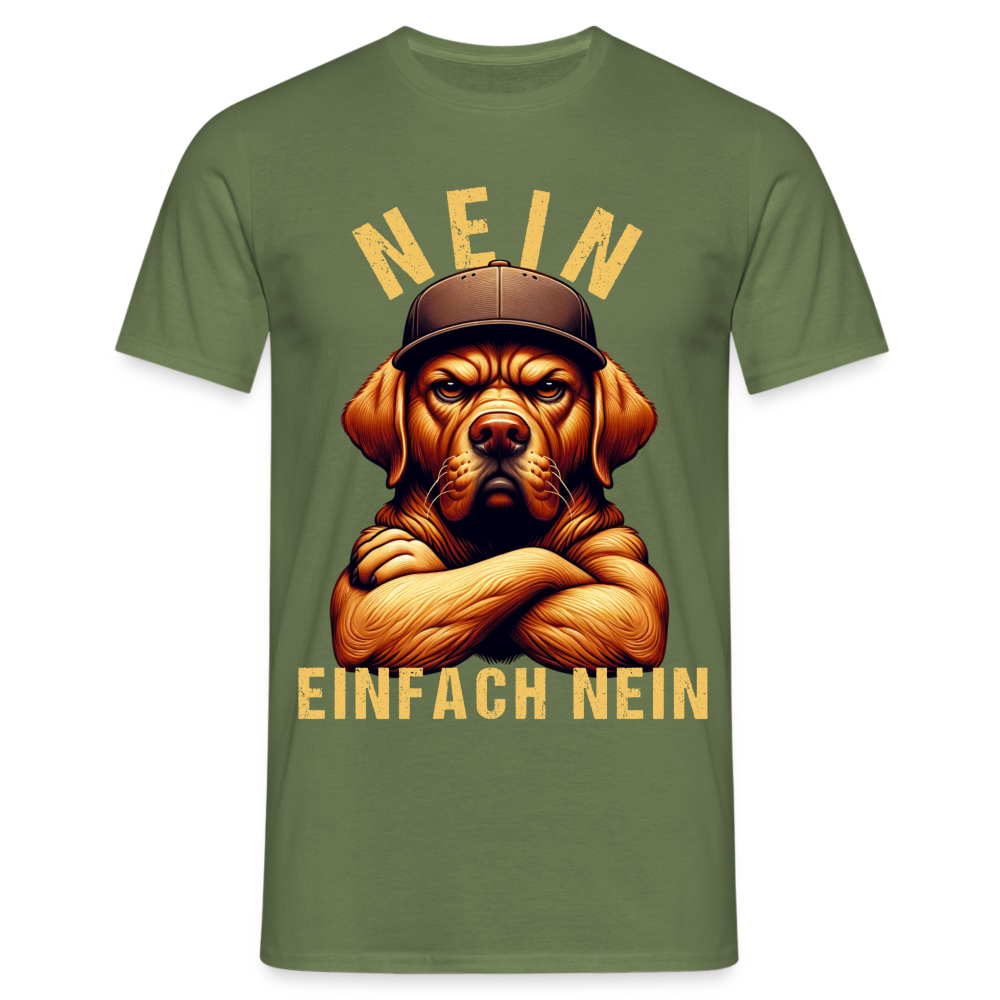 NEIN einfach NEIN Böser Labrador Retriever Herren T-Shirt - Militärgrün