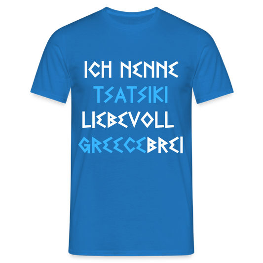 Ich nenne Tsatsiki liebevoll Greecebrei Herren T-Shirt - Royalblau