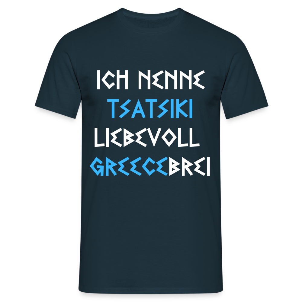 Ich nenne Tsatsiki liebevoll Greecebrei Herren T-Shirt - Navy