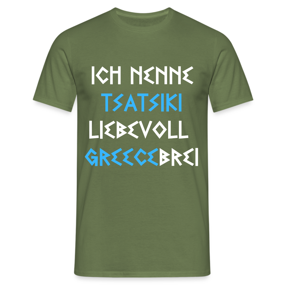 Ich nenne Tsatsiki liebevoll Greecebrei Herren T-Shirt - Militärgrün