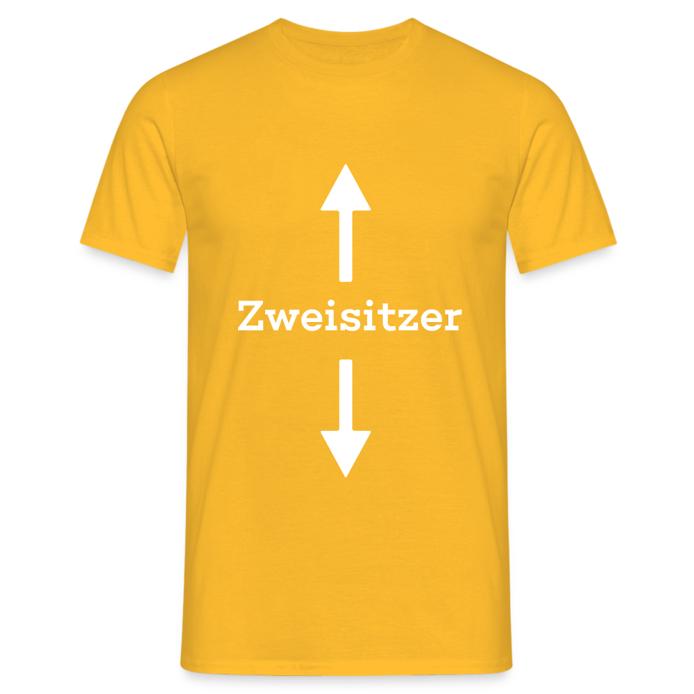 Zweisitzer Herren T-Shirt - Gelb