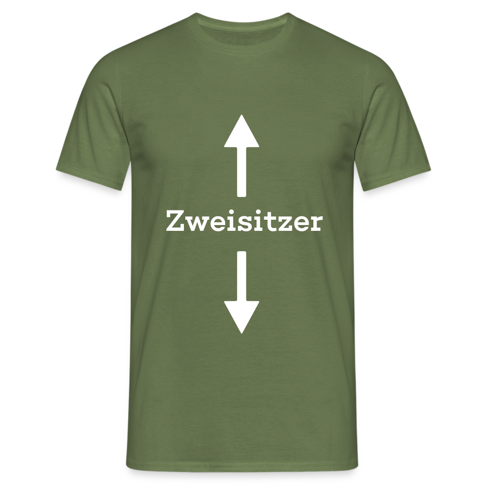 Zweisitzer Herren T-Shirt - Militärgrün