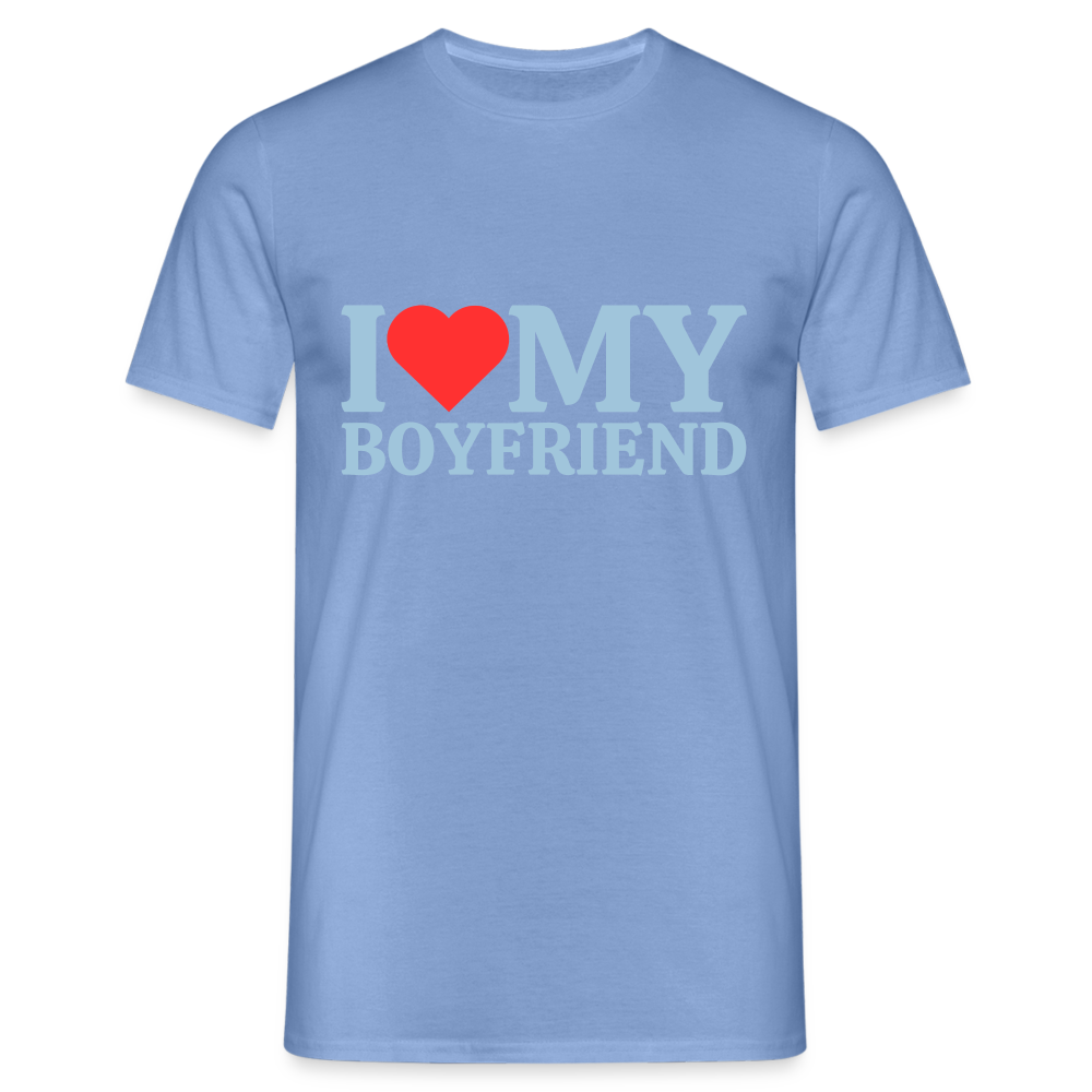 I Love my Boyfriend LGBT 🌈 Herren T-Shirt - carolina blue