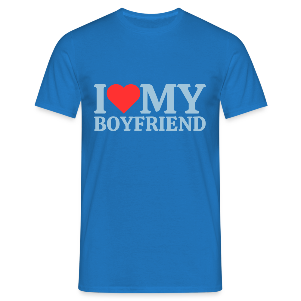I Love my Boyfriend LGBT 🌈 Herren T-Shirt - Royalblau