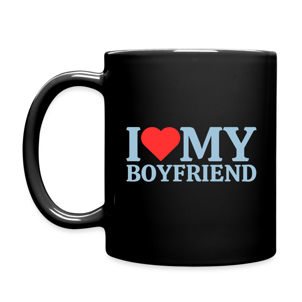 I Love my Boyfriend Tasse - Schwarz